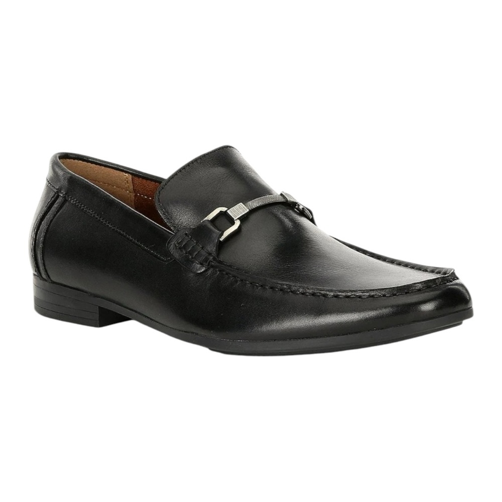 Steve Madden Men’s Privacy Genuine Leather Bit Hardware Loafers